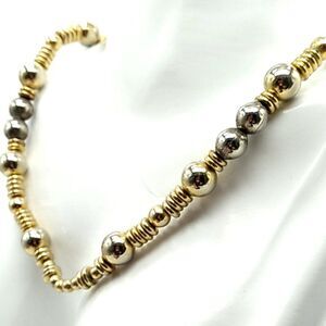 Gold & Silver-tone Beaded Necklace